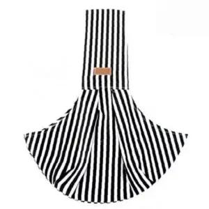 강아지 줄무늬 데일리 슬링백 다크블랙 대형 1P 이동 캐리어