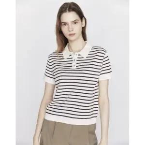 지오다노 GIORDANO 스트라이프 폴로넥 반팔 니트(12GG) 355902 [2color] 05355902 413500