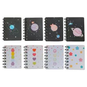 ZAYOIZY 8PCS 미니 스파이럴 노트북 작은 포켓 스케치북 저널 빈 페이지 컴팩트 메모장 손 크기