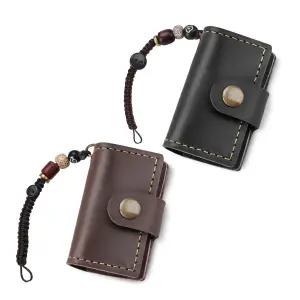 이텍신 2피스 빈티지 귀여운 미니 노트북 스트랩 1.6인치 x 2.4인치 휴대용 타이니 여행 일지 리필 가능한