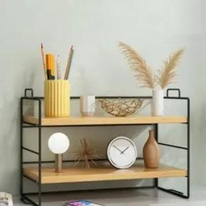 ( )선반 원목 다용도 2단 수납 진열 공부방 데스크_24844424