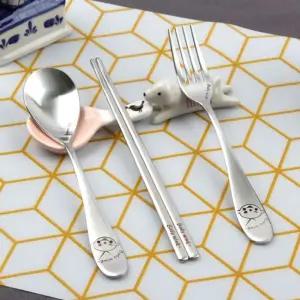 온리원 올스텐 캐릭터 베이비 윙크 수저 포크 3종 SET