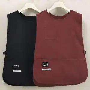 cm00293 조끼 65 45cm 앞치마 생활방수 앞치마 카페 작업복 통기 조끼 오버핏 나시 웨이스트