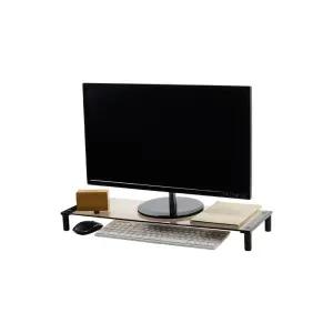 PC 모니터 받침대 거치 선반 노트북 스탠드 CLC3035 강화유리 거치대 컴퓨터 모니터대