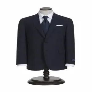 여름 울혼방 블루 글렌체크 정장 세트