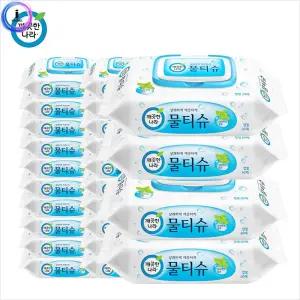 생활용품 깨끗한나라 페퍼민트 물티슈캡형 60매 24팩