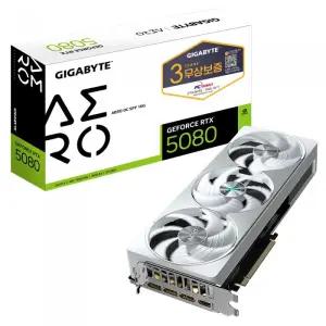 GIGABYTE 지포스 RTX 5080 AERO OC SFF D7 16GB 피씨디렉트
