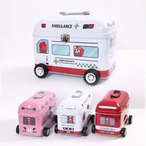 알바곰 구급함박스 철제 수납함 다용도함 일러스트 토끼 상자 약상자 수납