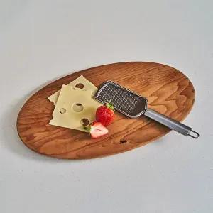 제이비홈 오블롱 레인트리 타원 원목 도마