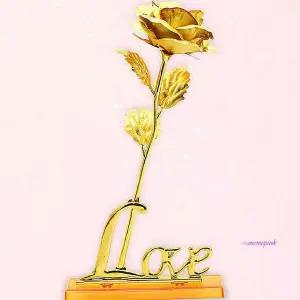 신광카네이션황금 스승의날 선물 장미꽃세트 24K도금 금카네이션 어버이날 기념일pqr879