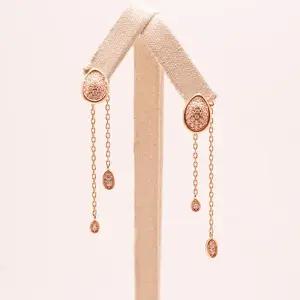 14k 투웨이 물방울 큐빅 귀걸이 OPJJE9707