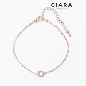 [씨아라]CIARA 14K Maclodio 풀샤이닝 스퀘어링 팔찌(GoldPlated)