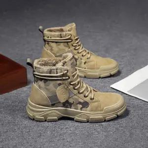 [옷자락]남자 FW FUR안감 보온 3컬러 안전화 워커