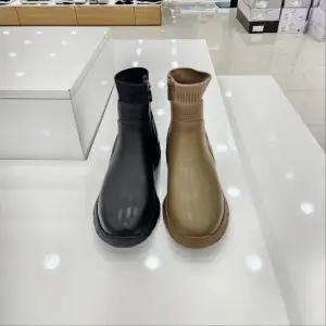 [탠디]by미셸 x24503 소가죽  4cm 통굽 초경량 털내피 여성 앵글부츠 cc1_CC