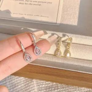 [무슈봉]여리 여신 원터치 물방울 귀걸이