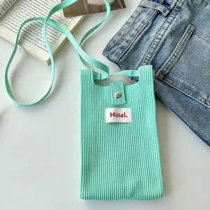 [라일리] Rly 스마트폰 백 여성 니트 미니 크로스 민트