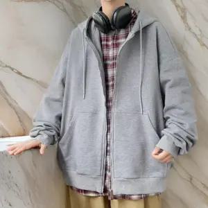 [옷자락]남자 오버핏 빅포켓 무채색 간절기 후드집업