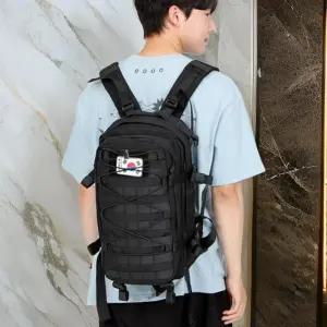 [옷자락]남자 블랙 베이지 방수 대용량 캐주얼 백팩