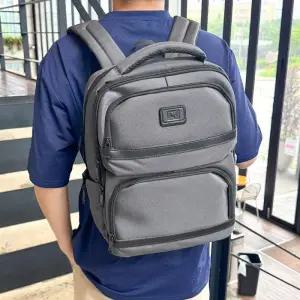 [옷자락]남학생용 사각 캐주얼 블랙 그레이 백팩