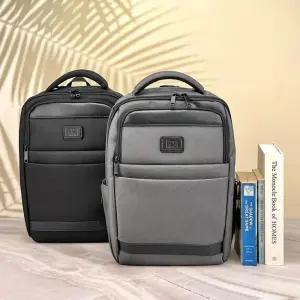 [옷자락]남자 캐주얼 사각 수납력 블랙 그레이 학생 백팩