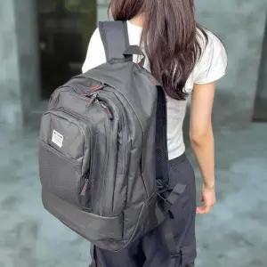[옷자락]남녀 공용 캐주얼 다용도 지퍼 블랙 36리터 백팩