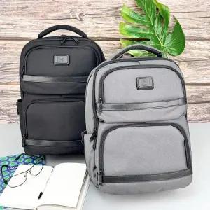 [옷자락]남자 학생가방 블랙 그레이 사각 캐주얼 백팩