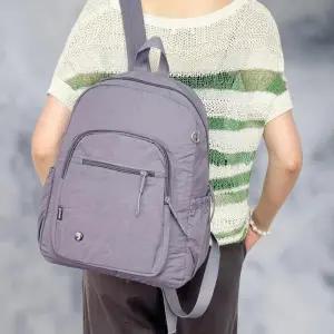 [옷자락]남녀 공용 나일론 초경량 지퍼 포켓 백팩