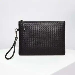 스타일링 매치 SIMPLE 가죽 메쉬 클러치백 블랙 SMALL