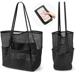 4포켓 대용량 비치백 ELG204 여성 미니 백팩 버킷백