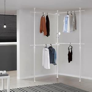 왕자 네오스페이스 베이직 코너4단 행거 옷걸이 824