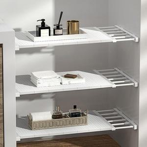 길이조절식 틈새 수납 와이드 공간확장 선반 압축봉