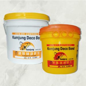 친환경 데코타일본드 데코 타일 수성 접착제 PVC 바닥본드 2kg/4kg/10kg