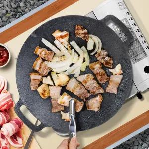 캠핑 그리들 코팅 원형 캠핑용 삼겹살불판 그릴