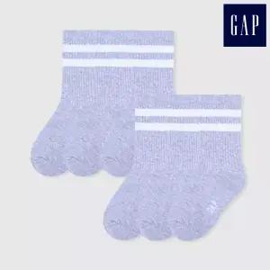 갭키즈 스트라이프 크루삭스 그레이 K 6팩 GPDSTCRK-GR6