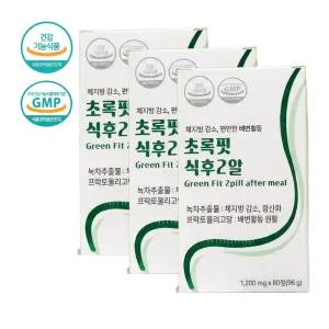 빅뉴트리션 초록핏 카테킨 체지방감소80정x3개