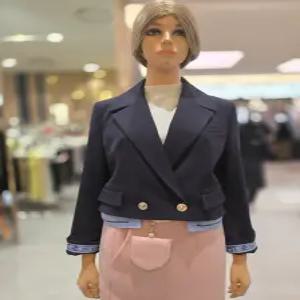 [에고이스트] 밑단 셔츠 디테일 더블버튼 재킷  ER1JJ-200