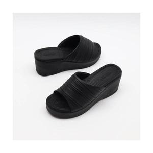 NUHJ주름상W 여성 통굽 슬리퍼 여자 사무실 키높이 실내화 고급 쿠션