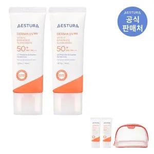 [하프클럽/에스트라]더마UV365 비타C 광채수분 선크림 40ml 2입