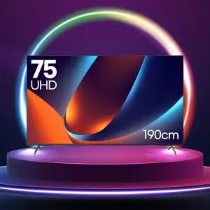 [LUCOMS]루컴즈 구글 5.0 스마트TV UHD 75인치 스탠드 기사 방문설치 T7505CUG