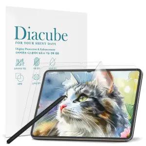 다이아큐브 갤럭시 S10 Lite 10.9인치 저반사 사각사각 종이질감 블루라이트차단 액정보호필름 2매 간편부착