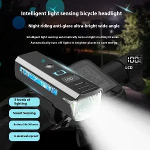 스포츠레저 자전거용품 산악 자전거 헤드라이트 USB-C 충전식 - 방수 MTB 전면 램프 오프로드 사이클링 액