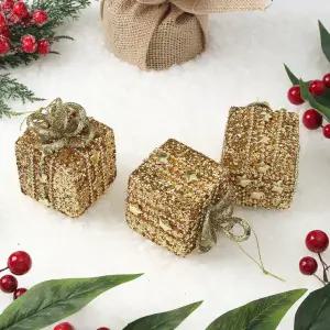 오너먼트 트리 3p세트(황금선물상자) 로열골드