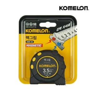 코메론 휴대용 공구 자동 맥그립 자석 훅 줄자 3.5M KMC-32