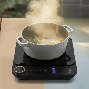 까르페 1구 인덕션 휴대용 미니 여행용 전기 레인지 1인용 프리스탠딩 다이얼 IH 인덕