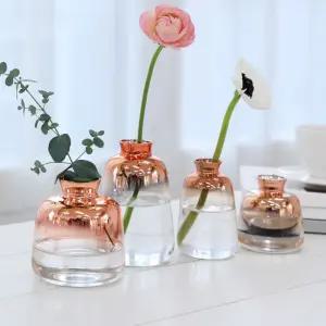 유리 홈데코 미니 꽃병 투명 인테리어 화병