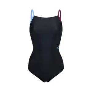 [롯데백화점]레노마 여성 실내 컬러플 솔리드 끈 배색 U백 원피스수영복  LS2G804-BK