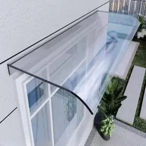 투명 차양막 아크릴 어닝 지붕 캐노피 처마 발코니 창문 빗물방지 방수 덮개