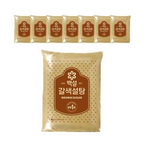 백설 갈색설탕, 1KG, 8개
