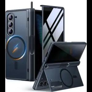 호환  Z 폴드 6 Z 폴드 7용 모보시 업그레이드 케이스 내장형 맥세이프 킥스탠드 받침대 프라이버시 스크린