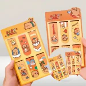 대량구매캐릭터 서재용 카피바라 자석책갈피 x 10개입 북마크 학교 도서관 자석형소품